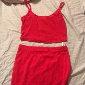 Tank top & skirt set